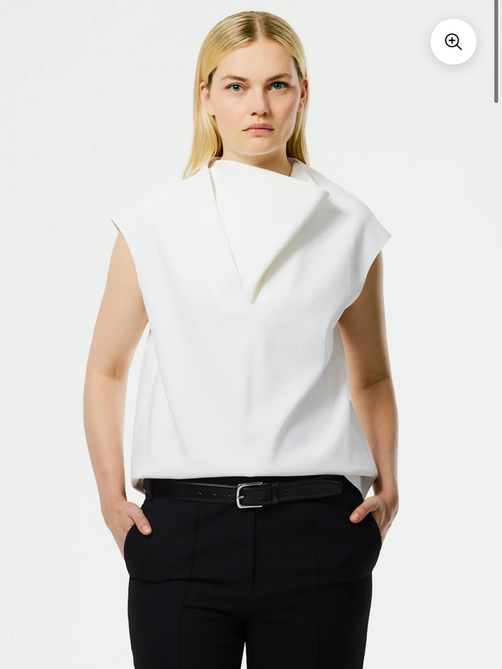 Tibi Chalky Drape Top